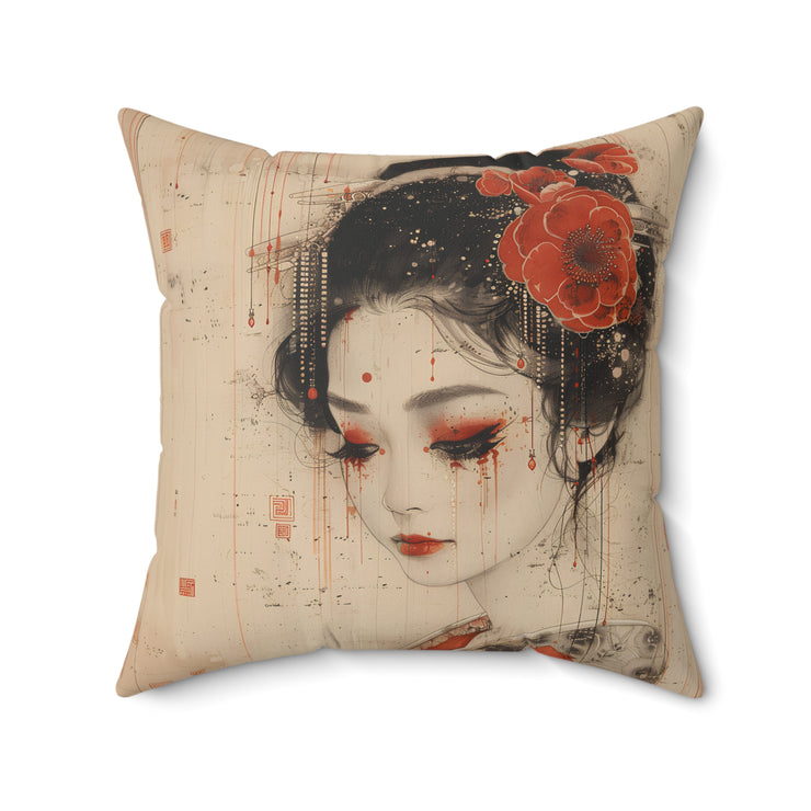 Japanese Girl Pillow