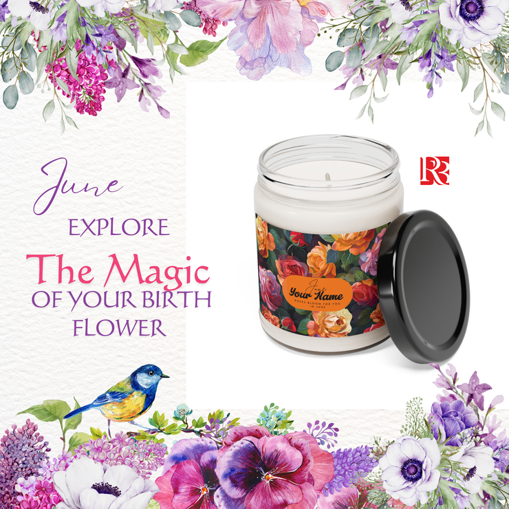 June Birth Flower * Scented Soy Candle