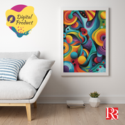 Vibrant Abstract * Printable Wall Art