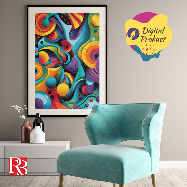 Vibrant Abstract * Printable Wall Art