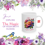 Personalised Blooming Mug * Birth Month * June