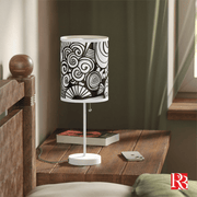 Monochrome Glow: Abstract Elegance Lamp