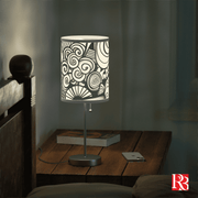 Monochrome Glow: Abstract Elegance Lamp