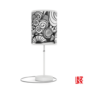 Monochrome Glow: Abstract Elegance Lamp