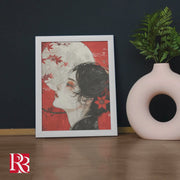 Red Girl Wall Art: Modern Digital Prints