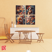 Enchanting Canvas Set with Fox & Dog Friendship