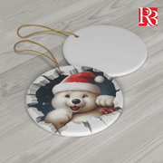 Ceramic Ornament Cute Pole Bear