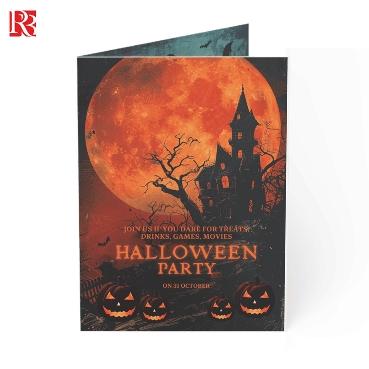 Hauntingly Beautiful: Personalized Halloween Party Invitation Card