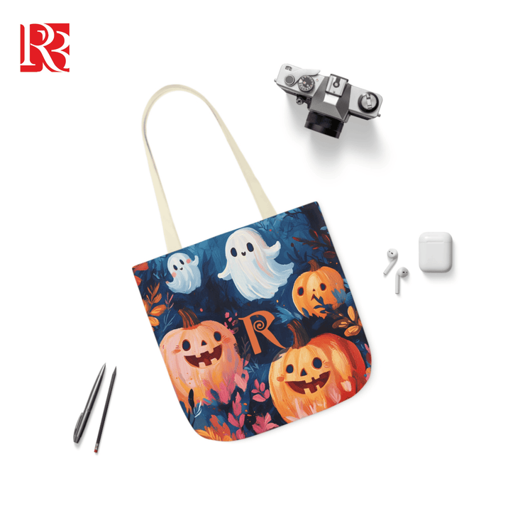 Hauntingly Cute: Personalized Pumpkin & Ghost Tote