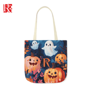 Hauntingly Cute: Personalized Pumpkin & Ghost Tote