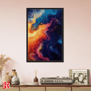 Celestial Harmony Framed Canva