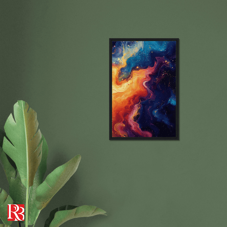 Celestial Harmony Framed Canva